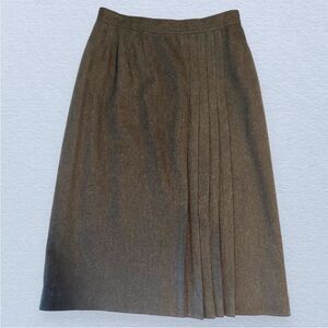 VTG Evan-Picone grey wool blend skirt w pleats